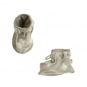 Botosei dublati din lână merinos fleece Joha - Footprint Sesame Melange