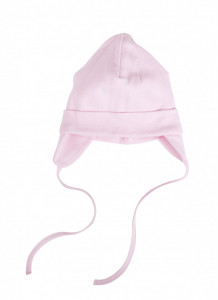 Caciula dublata Joha bumbac organic - Basic Pink