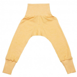 Cei mai comozi pantaloni Cosilana din lână, mătase și bumbac - Yellow Melange