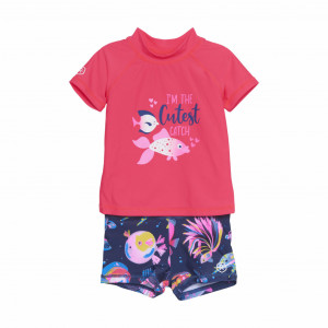 Costum de înot UPF 50+ - Diva Pink, Color Kids