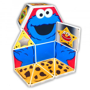 Invata formele, set magnetic Cookie Monster, 17 piese Magna-Tiles Structures