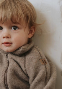 Jacheta din lână merinos fleece Mikk-line - Melange Denver