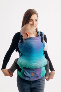 Marsupiu Ergonomic,  portbebe Lenny lamb LENNYUP GRADE, Peacock's Tail Fantasy