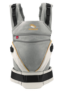 Marsupiu Ergonomic,portbebe Manduca XT, Grey-Orange