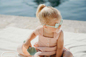 Ochelari de soare Ki ET LA ,2-4 ani - Ourson Almond Green
