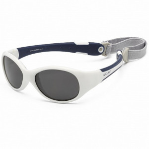 Ochelari de soare KOOLSUN, 0-3 ani - Flex - White Navy