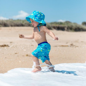 Palarie ajustabila Green Sprouts by iPlay SPF 50+ - Aqua Dinosaurs