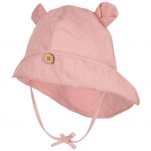 Pălărie ajustabilă ManyMonths Teddy Bear cânepă și bumbac - Mauve Glow