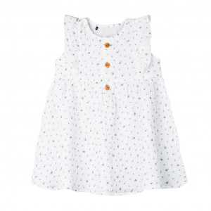 Rochie din muselină dublă de bumbac, Pure Pure - White Green