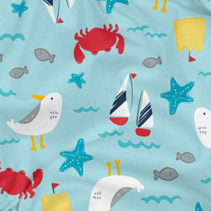Slip de inot refolosibil Iplay UPF 50+ -Aqua Nautical Crab