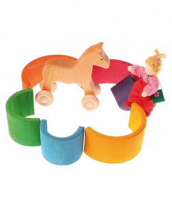 Set Curcubeu, 6 piese - Grimm's Spiel und Holz Design
