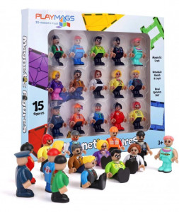 Set Playmags - 15 figurine magnetice