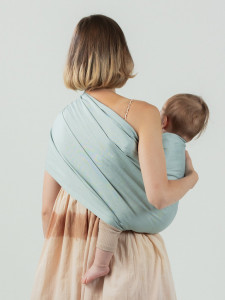 Sling cu inele Isara Frosty Green Bamboo Linen (bambus+in)