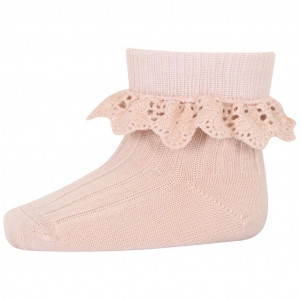Sosete extrafine lână merinos mp Denmark - Lea Rose Dust