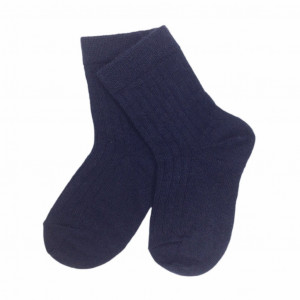 Sosete subtiri mp Denmark din lână Wool Rib - Navy