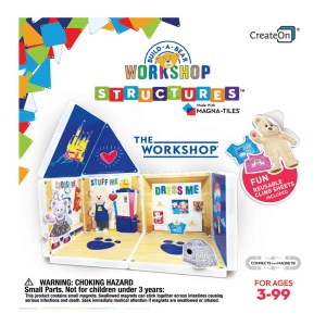 The Workshop, set cu autocolante, Magna-Tiles Structures