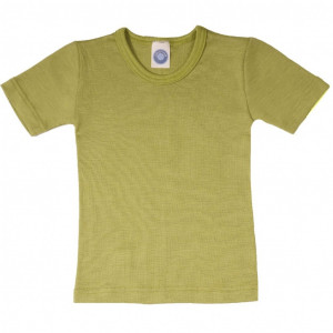 Tricou lână merinos și mătase - Green, Cosilana