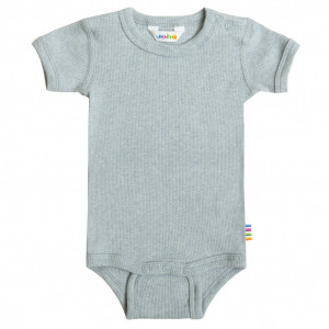 Body Joha cu maneca scurta bumbac organic - Aqua
