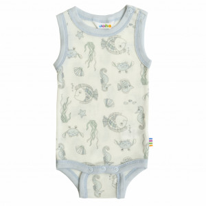 Body/maiou Joha lână de vara - Sea Life Light Blue
