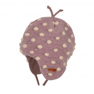 Căciulă din lână fiartă Pure Pure - Mauve