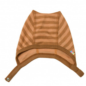 Caciula din lână merinos Joha - Rusty Stripe