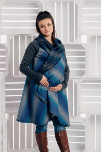 Cardigan lung/protectie babywearing pentru vreme rece, Lennylamb - Little Herringbone Illusion