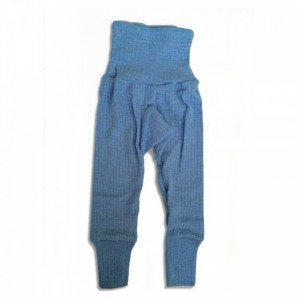 Cei mai comozi pantaloni Cosilana din lână, mătase și bumbac - Green Melange