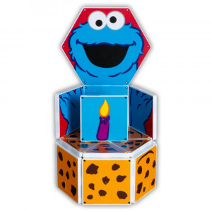 Invata formele, set magnetic Cookie Monster, 17 piese Magna-Tiles Structures