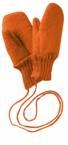 Manusi Disana lână organica boiled wool (lana fiarta) - Orange