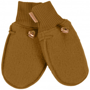 Manusi lana merinos fleece Mikk-line - Golden Brown, marimea 50/56