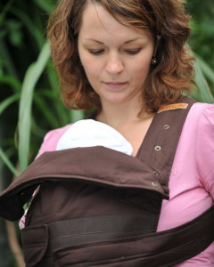 Marsupi Plus, portbebe ergonomic, Maro Ciocolata