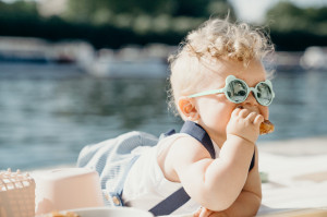Ochelari de soare Ki ET LA ,2-4 ani - Ourson Almond Green