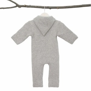 Overall din lână fiartă cu mănuși și botoșei, Stapf - Grey/Natur