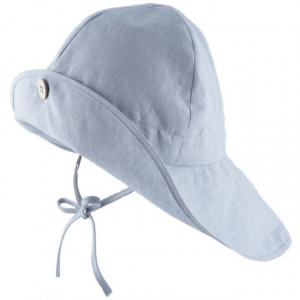 Pălărie ajustabilă ManyMonths Light cânepă si bumbac - Silver Blue