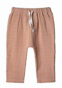 Pantaloni baggy din muselină Organic by Feldman - Sienna