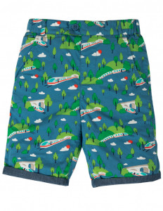 Pantaloni scurti reversibili din bumbac organic- Bullet Train, Frugi