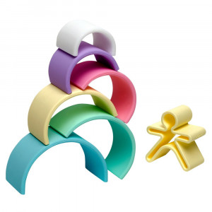 Rainbow, joc de stivuire, 6 piese, nordic colors, Dena