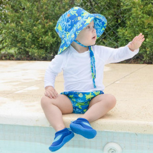 Slip de inot refolosibil Iplay UPF 50+ - Royal Blue Turtle Journey