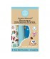 Set 3 scutece textile Charlie Banana Oceana cu inserturi noi cu fleece (scutece hibrid, cu buzunar sau AI2)