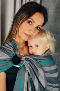 Sling cu inele Lennylamb - Smoky Mint