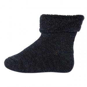 Sosete groase din lână merinos terry Mp Denmark - Dark Grey