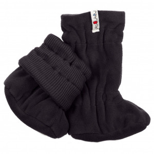Botosei ajustabili ManyMonths Winter Booties pt babywearing - Foggy Black/Black