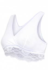 Bustiera pentru alaptare - Carriwell Lace Nursing Bra, Alb