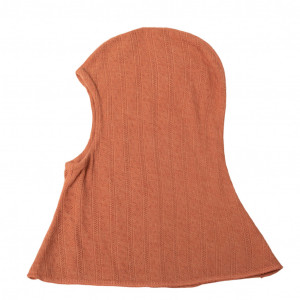 Cagulă lână merinos si mătase Joha - Brick Orange