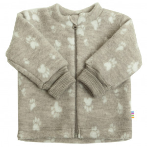 Cardigan Joha din lână merinos fleece, Joha - Footprint Sesame