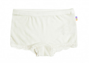 Chilot hipster fete Joha lână merinos si mătase - Basic White