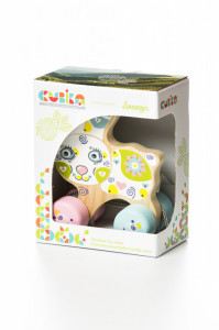 Happy Bunny, Jucarie din lemn, Cubika