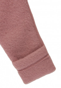 Jacheta lână merinos fleece cu manusi Mikk-line - Burlwood