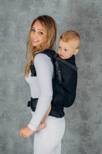 Marsupiu ergonomic LennyPreschool, Ebony Black