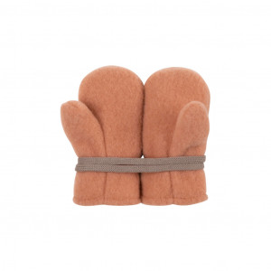 Mănusi din lână merinos fleece Pure Pure - Dusty Apricot